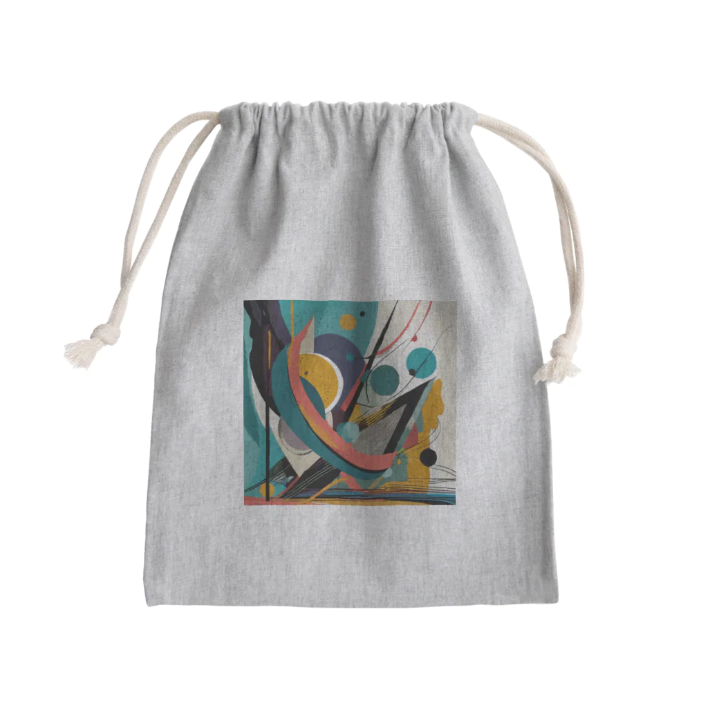 のんびりアート工房のガラクタアート風 Mini Drawstring Bag