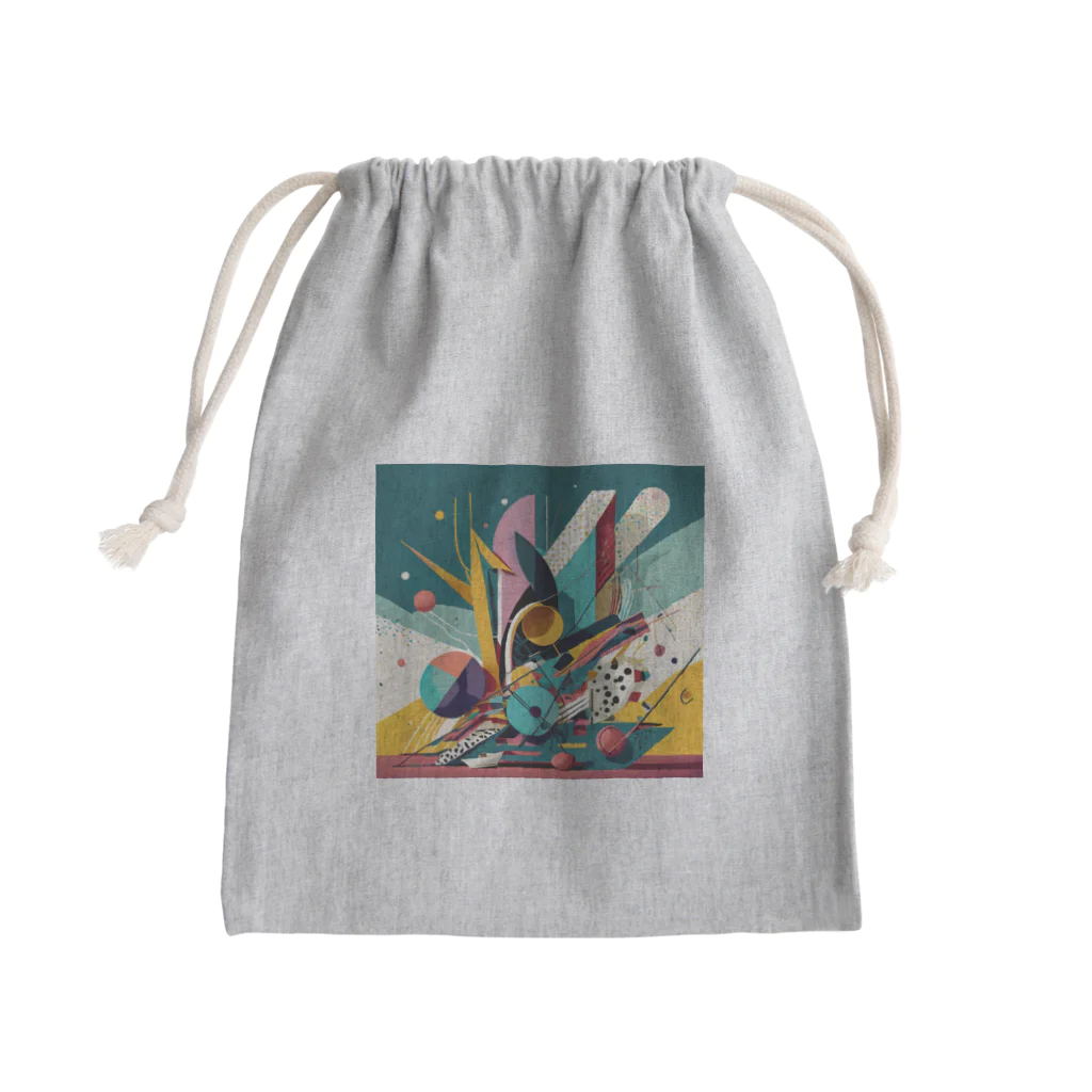 のんびりアート工房のガラクタアート Mini Drawstring Bag