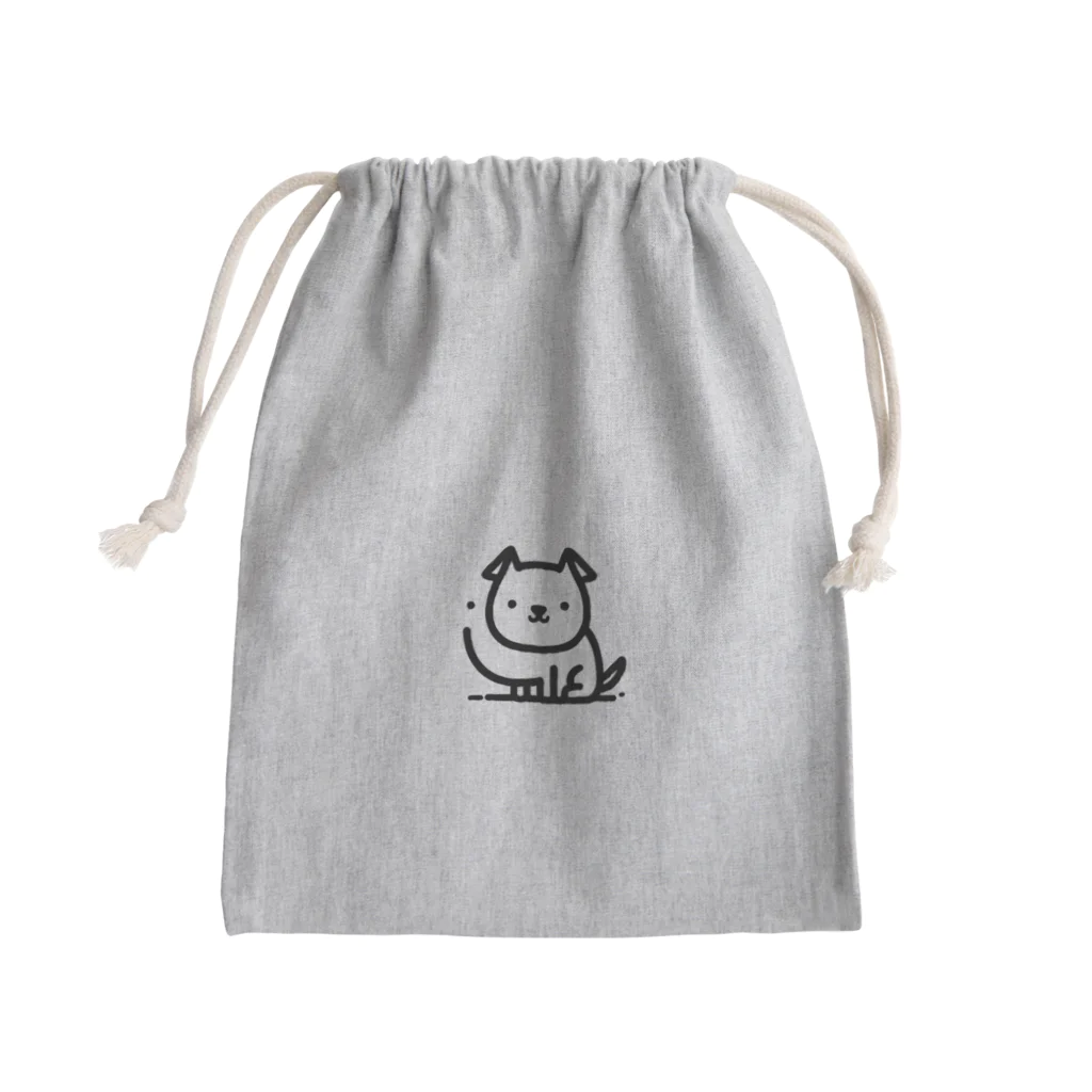 終わらない夢🌈のつぶらな瞳のわんこ🐾 Mini Drawstring Bag