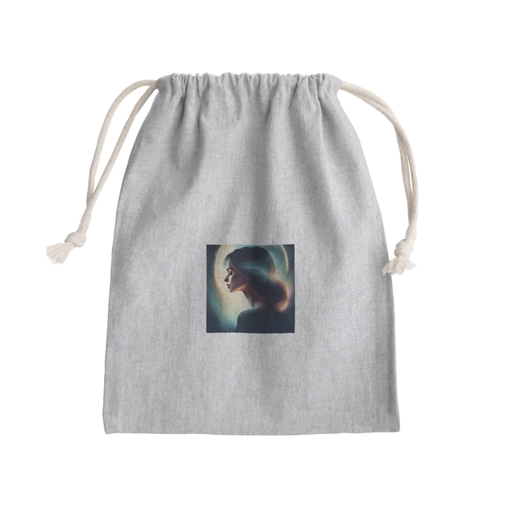 ポンポコさんのLove is Mini Drawstring Bag