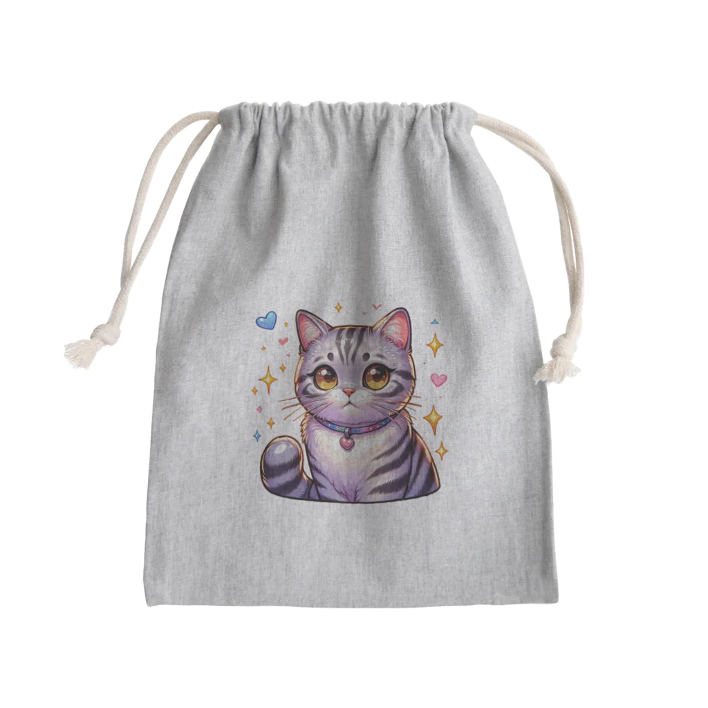 Stellaのアメショーのメイちゃん　キュート猫シリーズ Mini Drawstring Bag