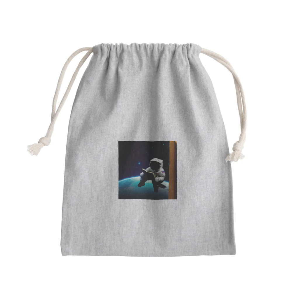 宇宙開発デザイン科の本の虫 Mini Drawstring Bag