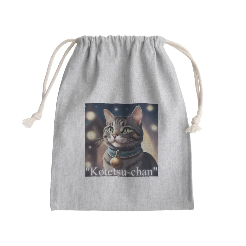 我が家の猫こてっちゃんのこてっちゃんグッズ Mini Drawstring Bag