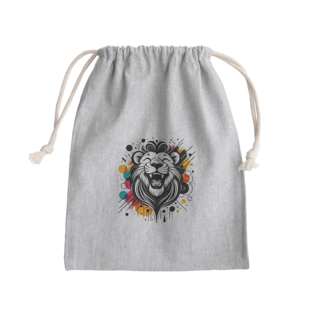 リトルスター・クローゼットの#laughing animal art Mini Drawstring Bag