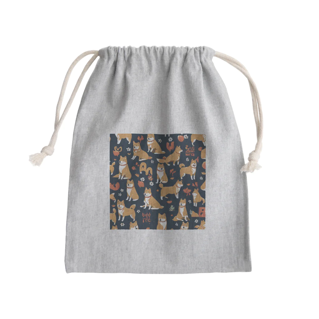 pinetreeの柴犬１ Mini Drawstring Bag
