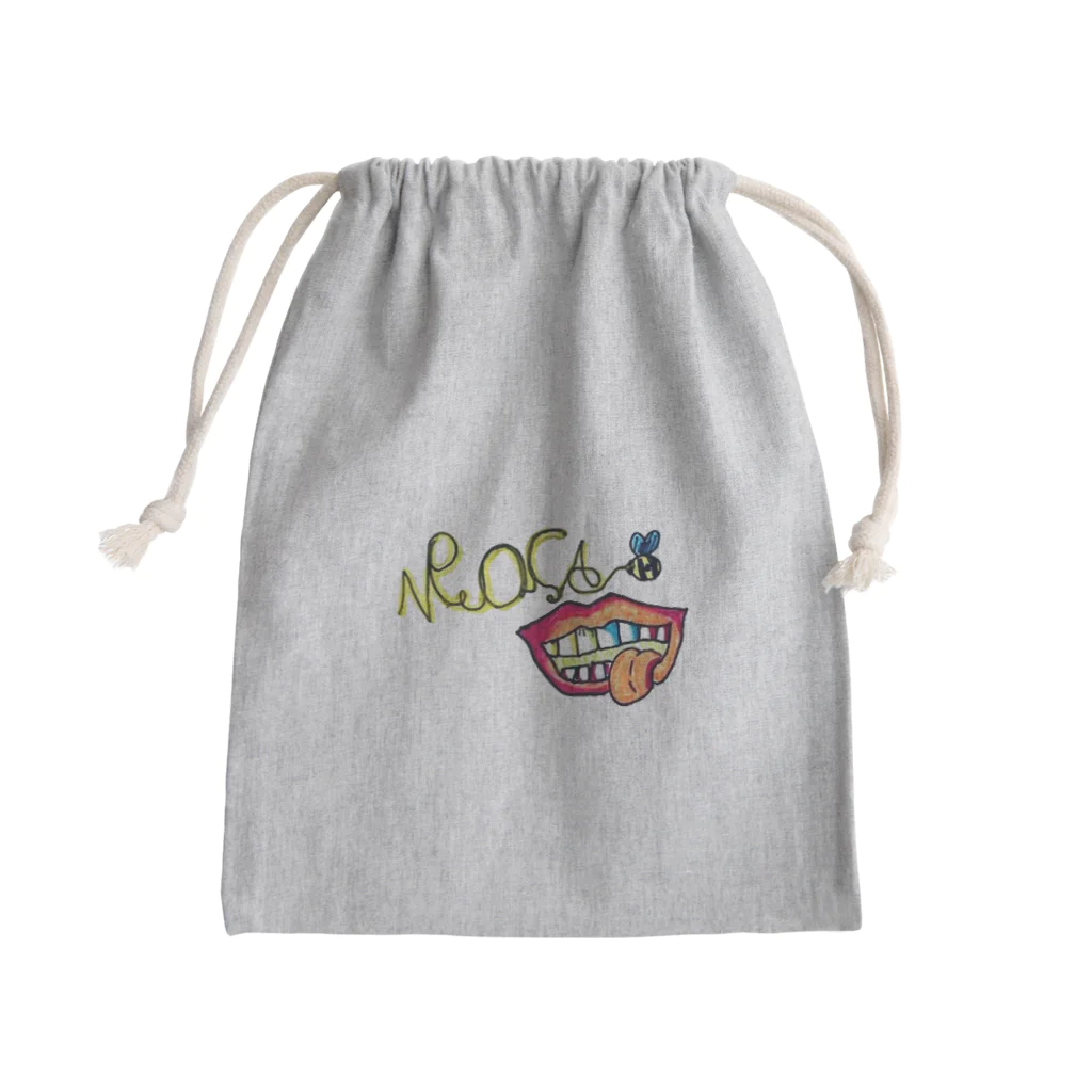 YUTO5のミツバチリップ Mini Drawstring Bag