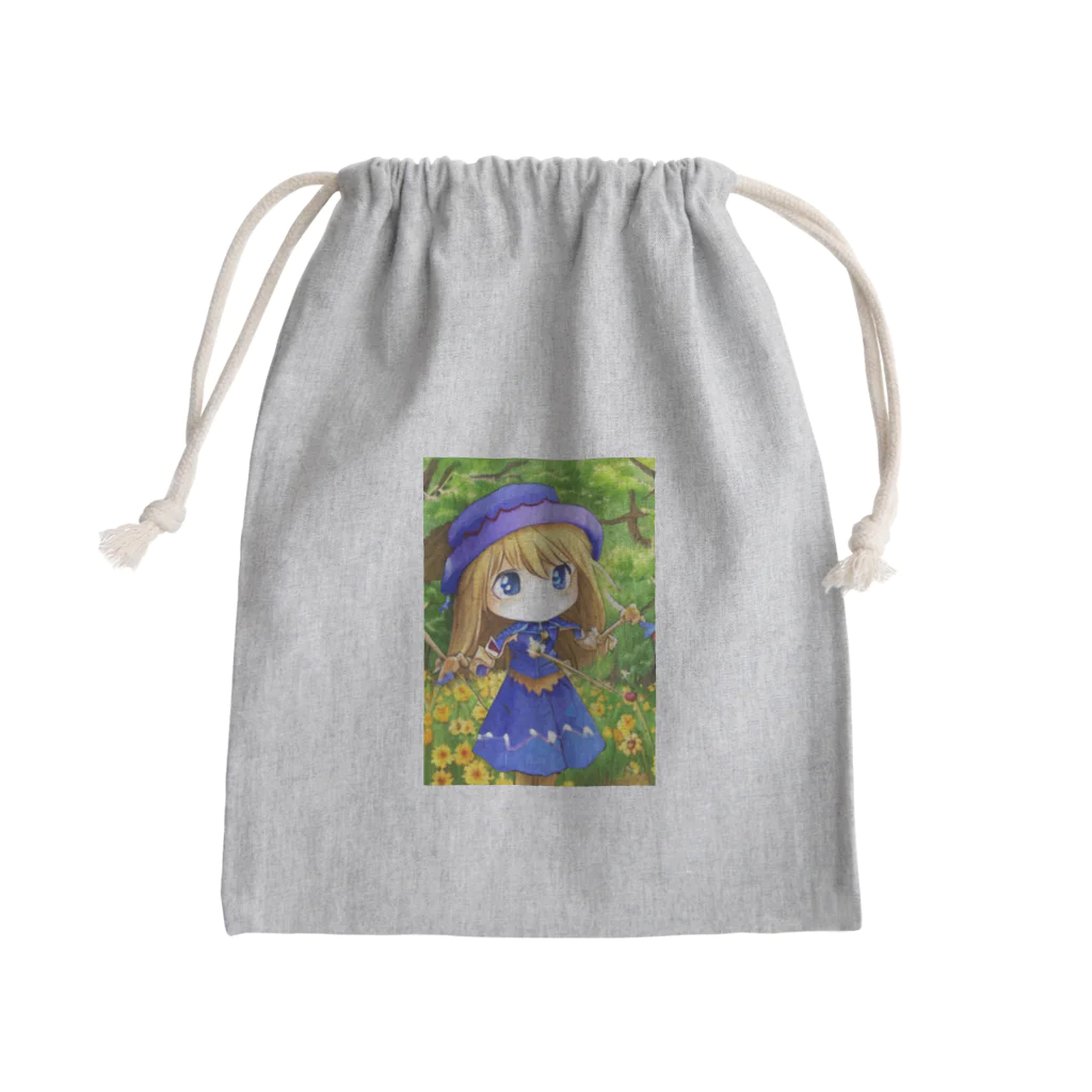 なっつ ふぁくとりーのかかしちゃん Mini Drawstring Bag