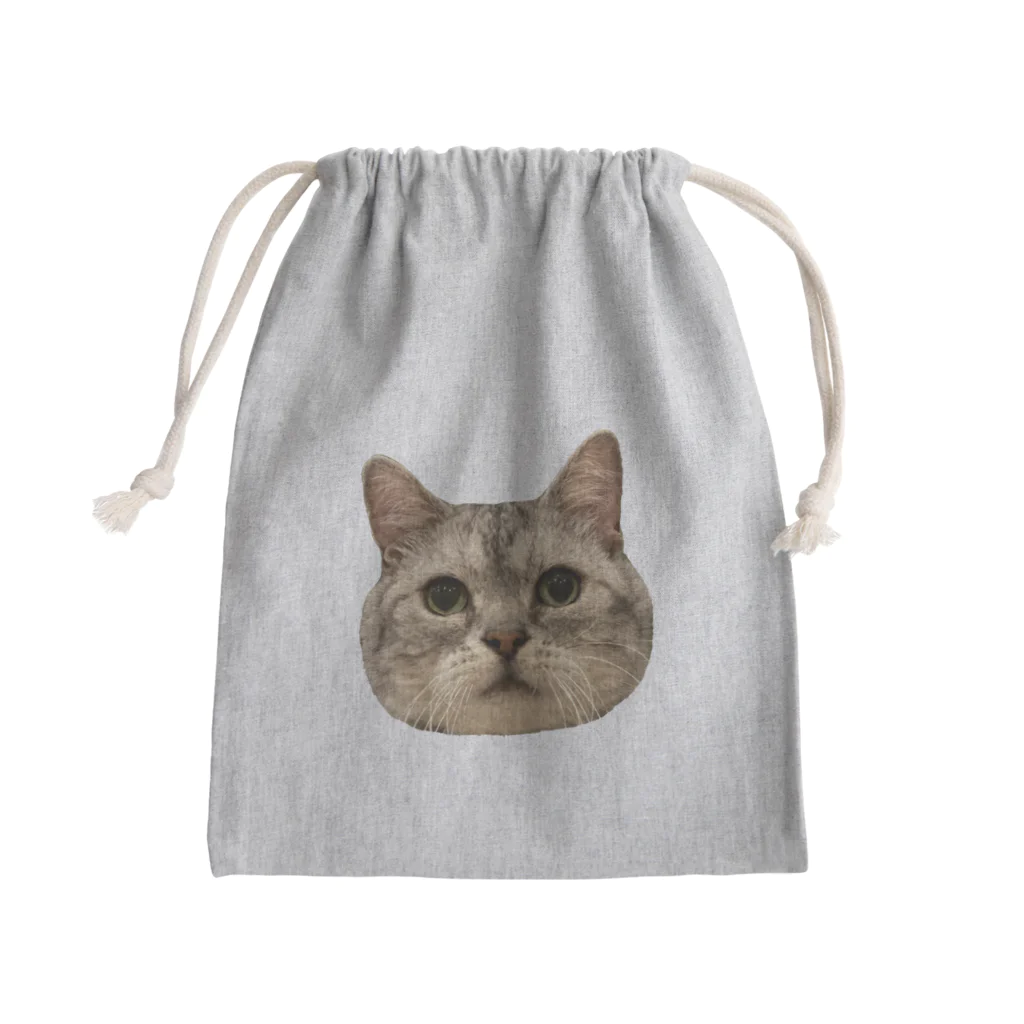 森のねこ舎のまんまる銀次郎 Mini Drawstring Bag