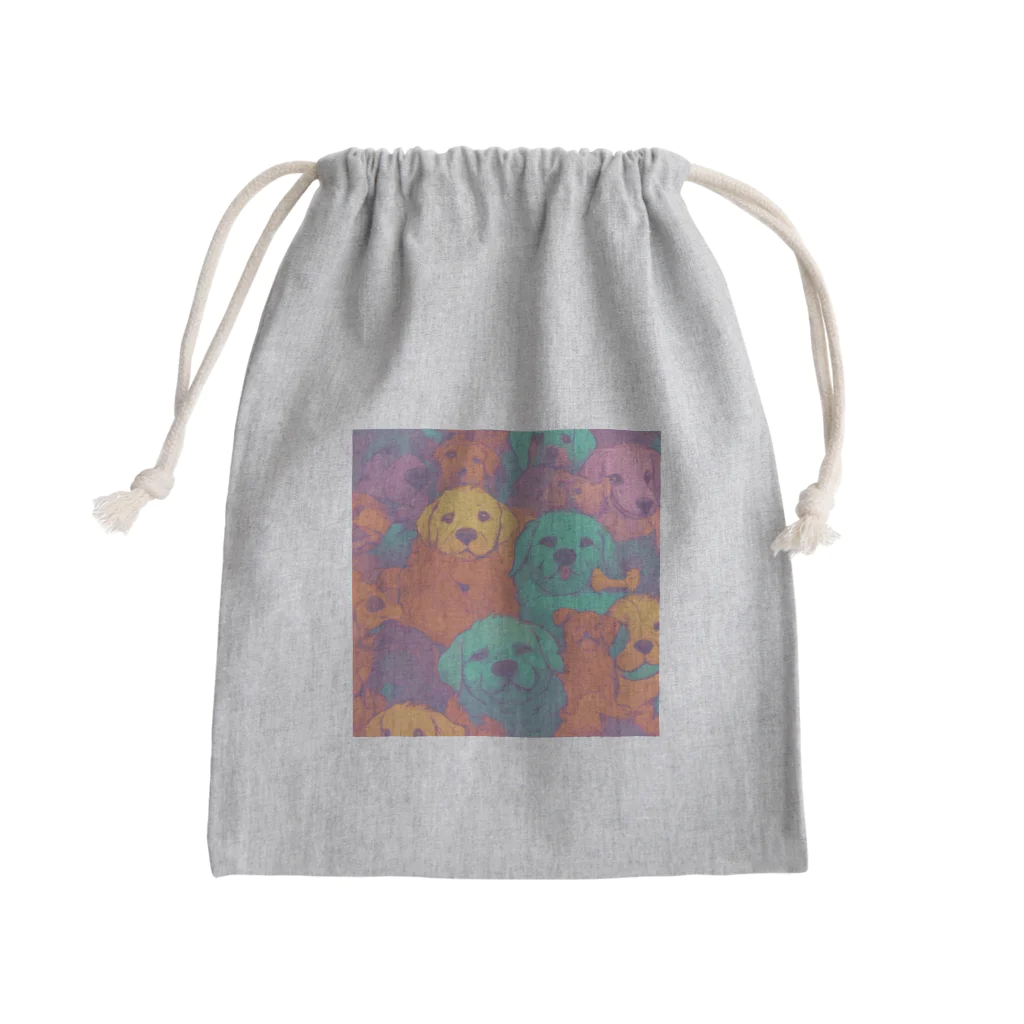 garireoの犬の仲間たち Mini Drawstring Bag