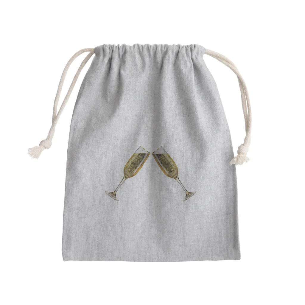 tomy1022のシャンパン乾杯 Mini Drawstring Bag