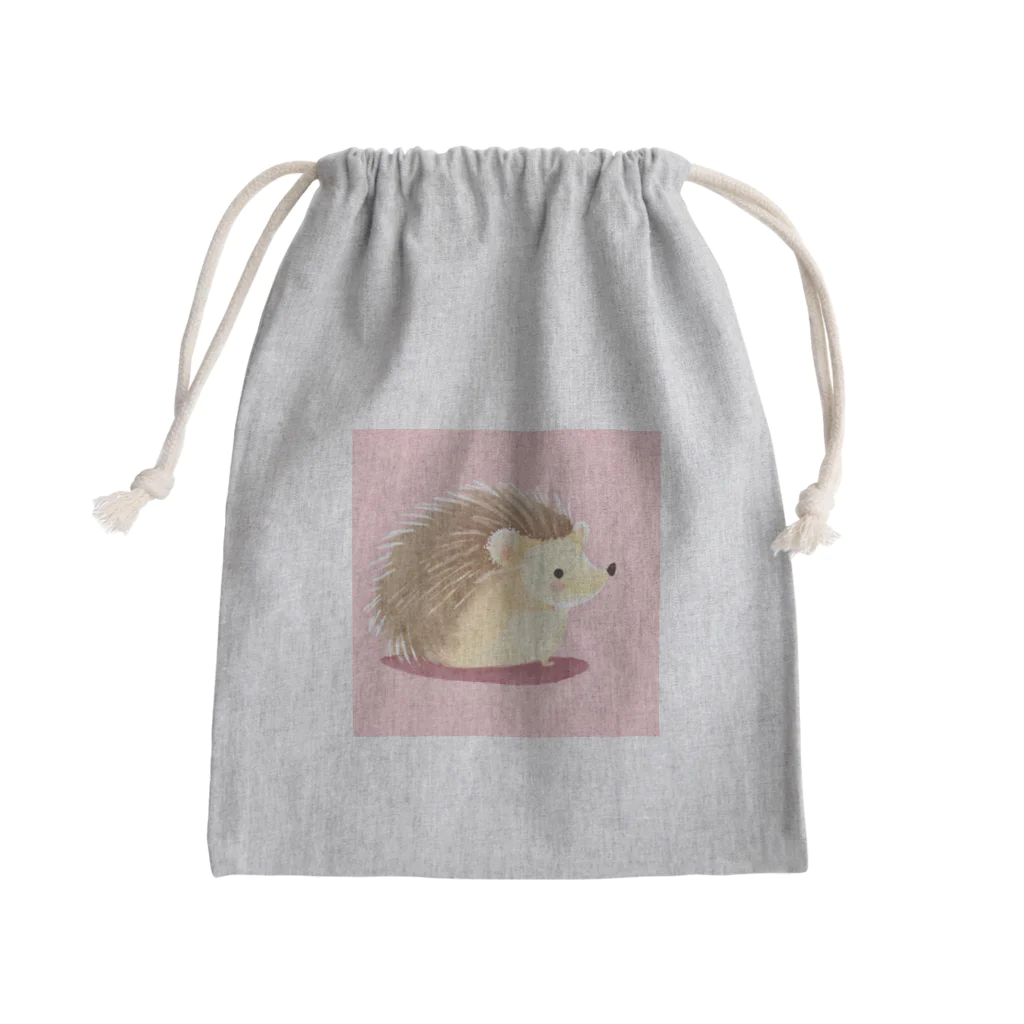 zoo234の可愛いハリネズミ Mini Drawstring Bag