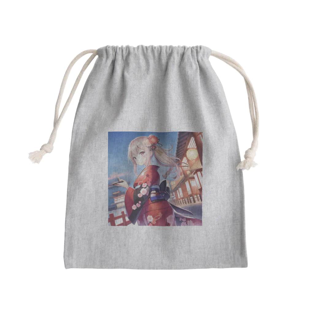 Moichi Designs Shop-2023の神戸ロマンス街道めぐり Mini Drawstring Bag