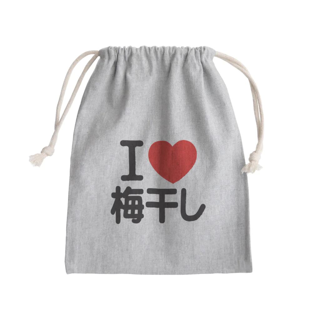 I LOVE SHOPのI LOVE 梅干し Mini Drawstring Bag