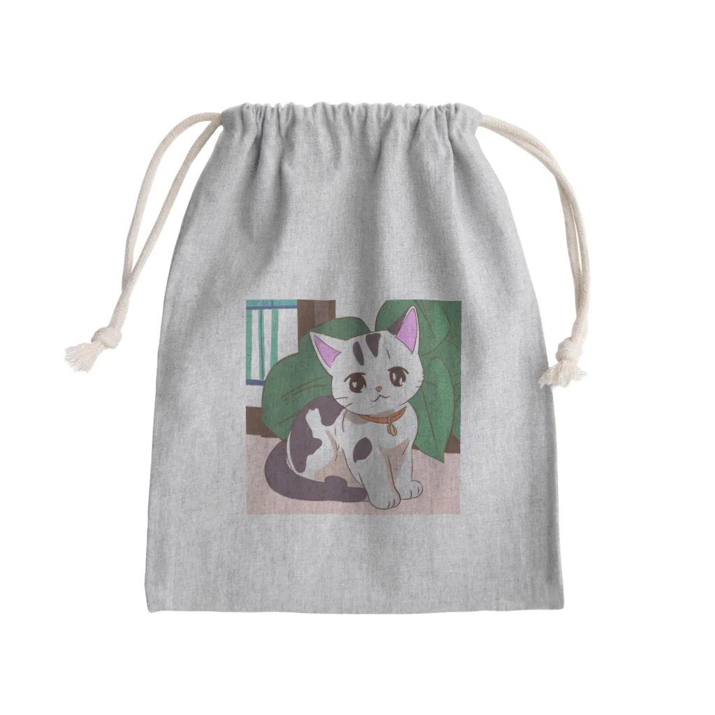 FortuneRiserのふわにゃんこ Mini Drawstring Bag