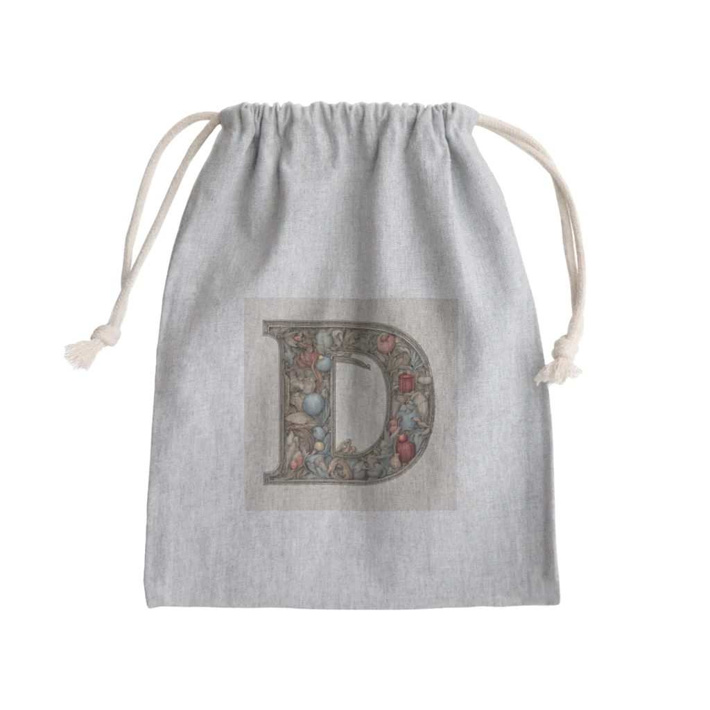 connectの幸運アルファベット　D Mini Drawstring Bag