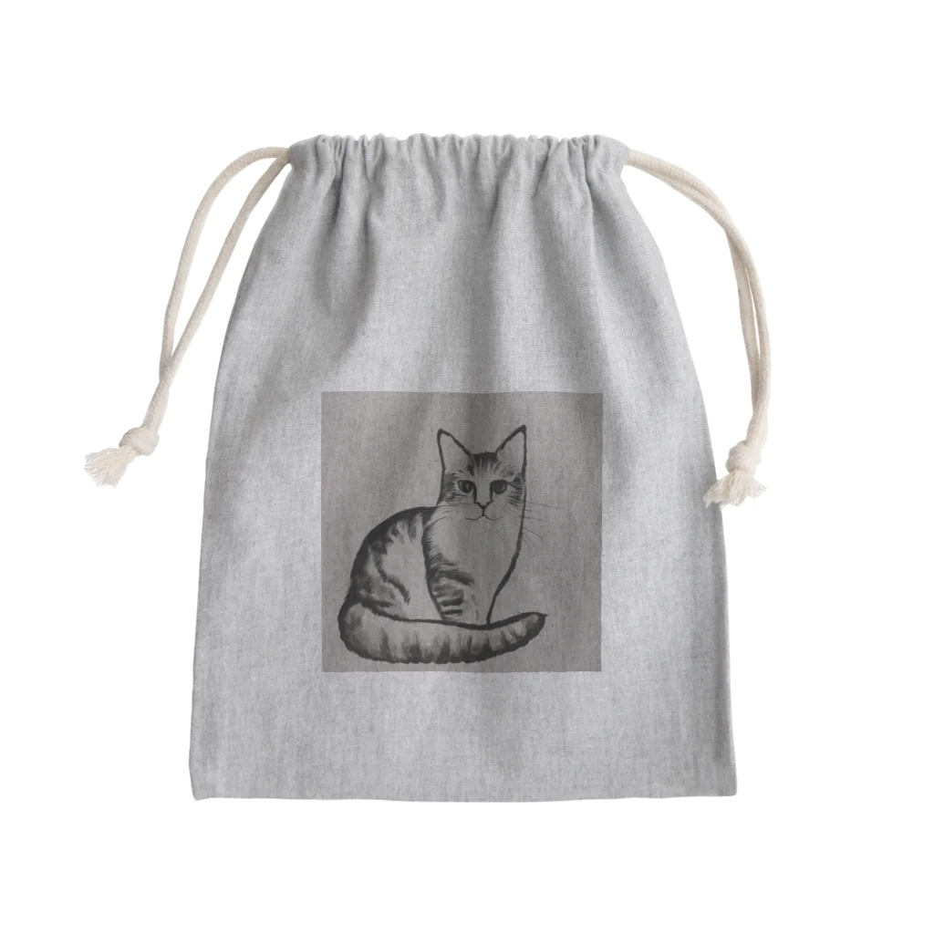 discwの猫ちゃん Mini Drawstring Bag