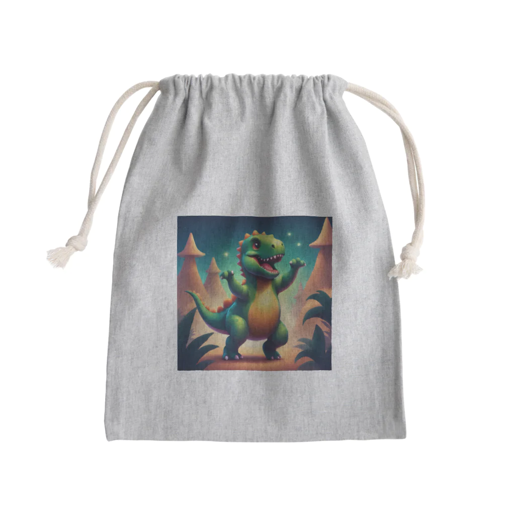 nvnの恐竜のダンス Mini Drawstring Bag