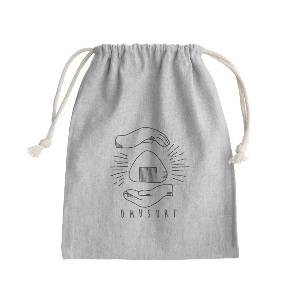 おはしおショップの大切なおむすび Mini Drawstring Bag