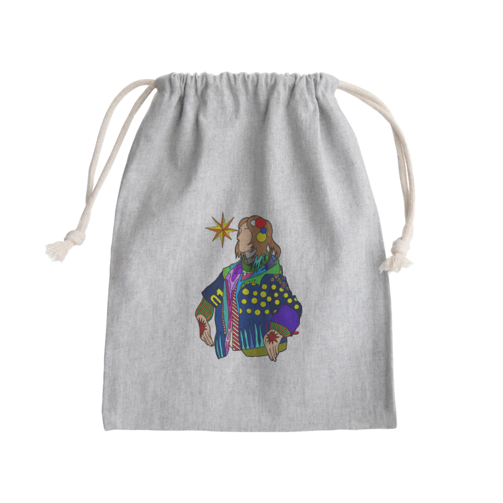 NANNANOーナンナノーのSTAR-HANDS GIRL Mini Drawstring Bag