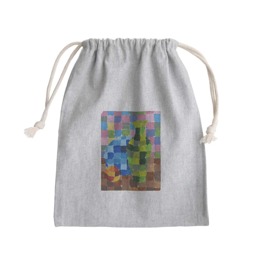 rituhouのカラフルグリッド・コレクション Mini Drawstring Bag