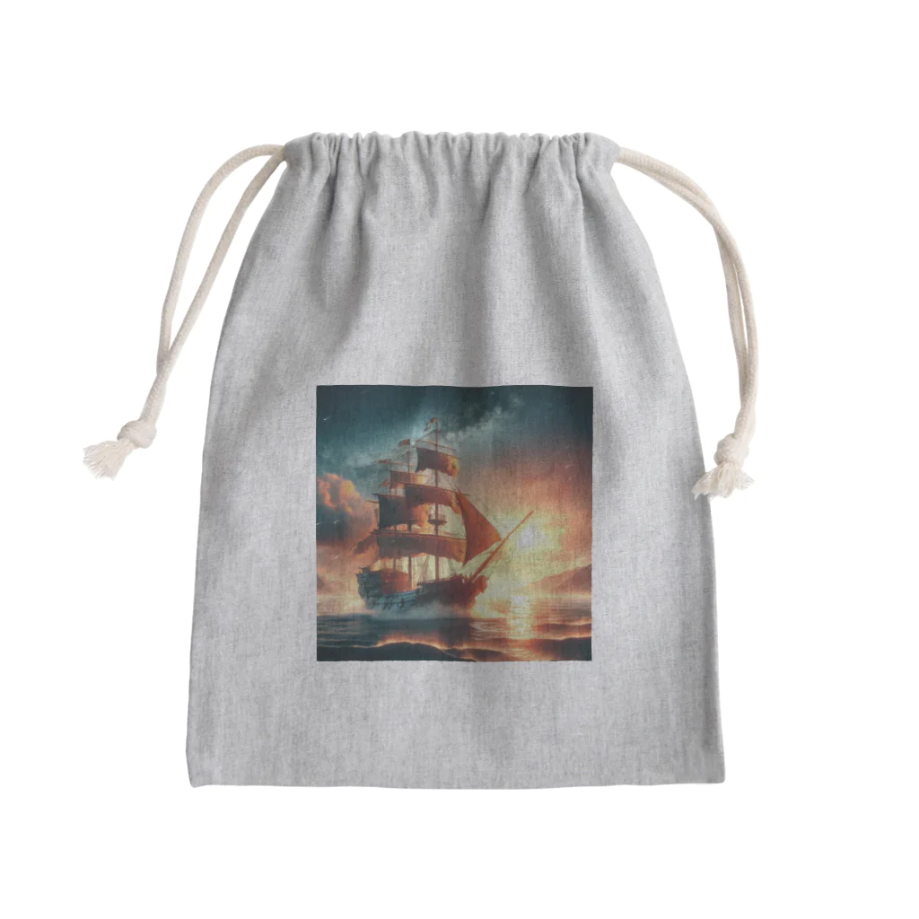 終わらない夢🌈の冒険船🚢✨ Mini Drawstring Bag