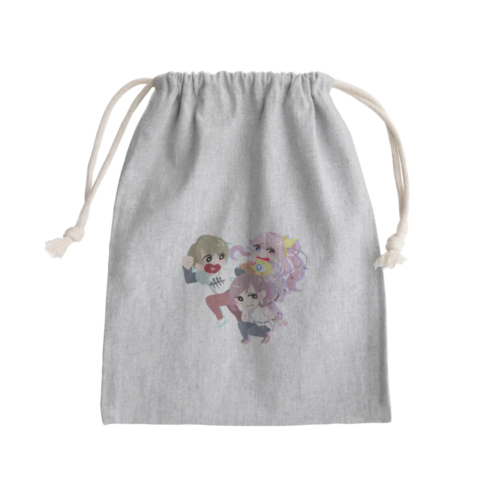 yumyumyummyの関西弁がーるず🩵💜🩷 Mini Drawstring Bag