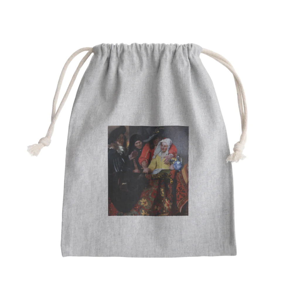 世界美術商店の取り持ち女 / The Procuress Mini Drawstring Bag