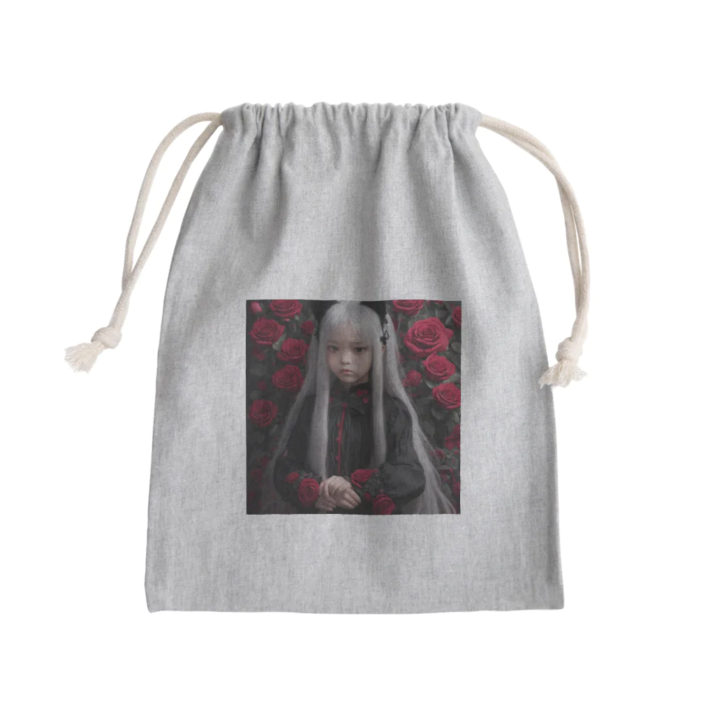 ZZRR12の「猛炎に舞う紅の猫耳守護者」 Mini Drawstring Bag