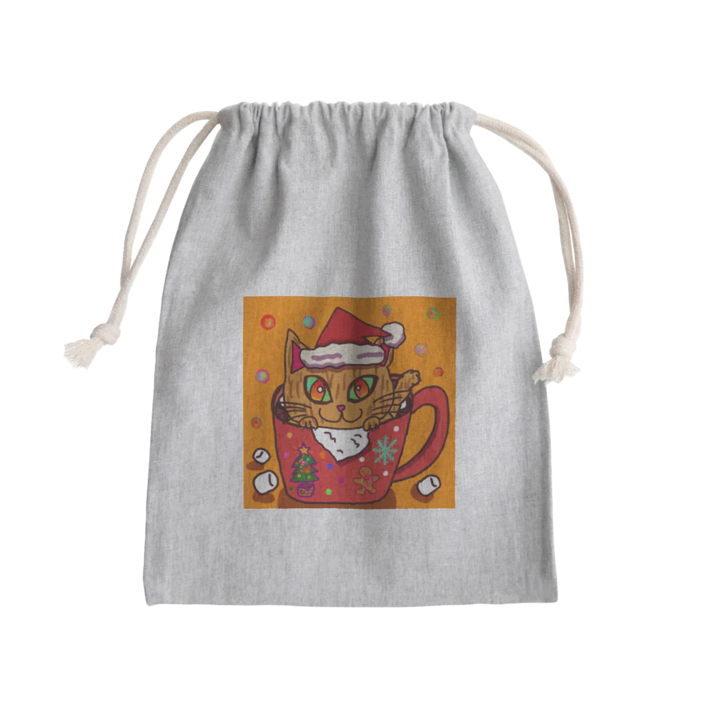 MAのクリスマスにゃんこ Mini Drawstring Bag