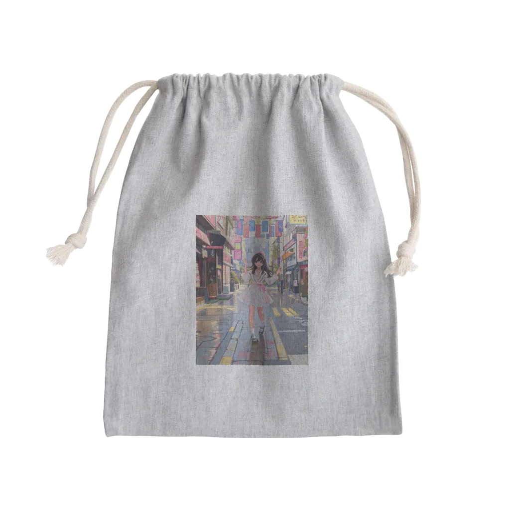 俺のカノジョの俺のカノジョ 昭和風？商店街編 Mini Drawstring Bag