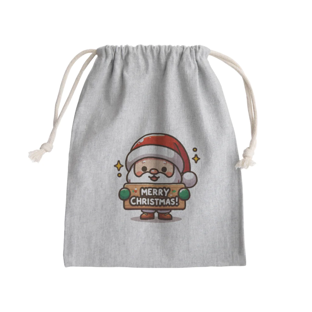 mitsu5872のサンタの陽気なクリスマスコレクション Mini Drawstring Bag