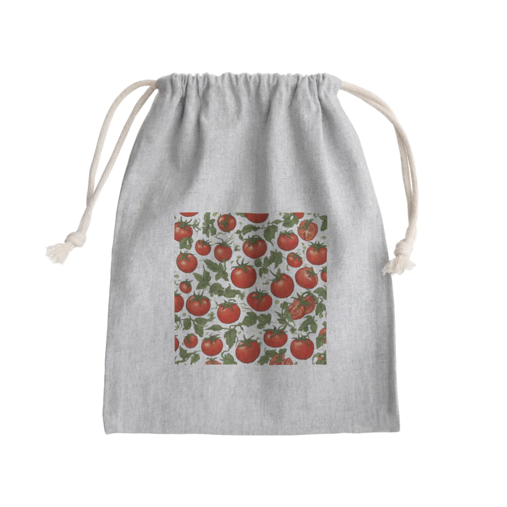 エルのショップのトマト Mini Drawstring Bag