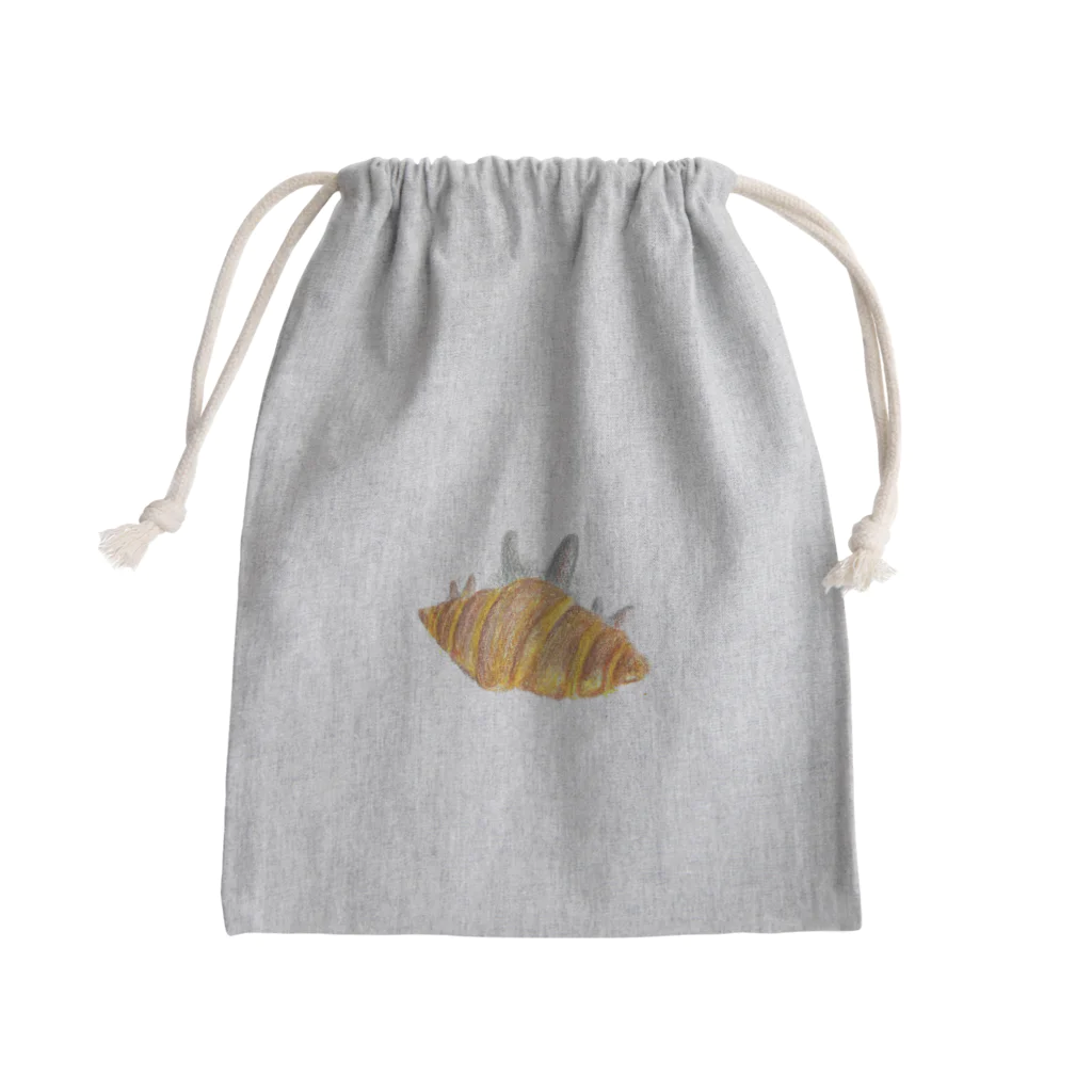 月詠桔梗のうさぎクロワッサン Mini Drawstring Bag