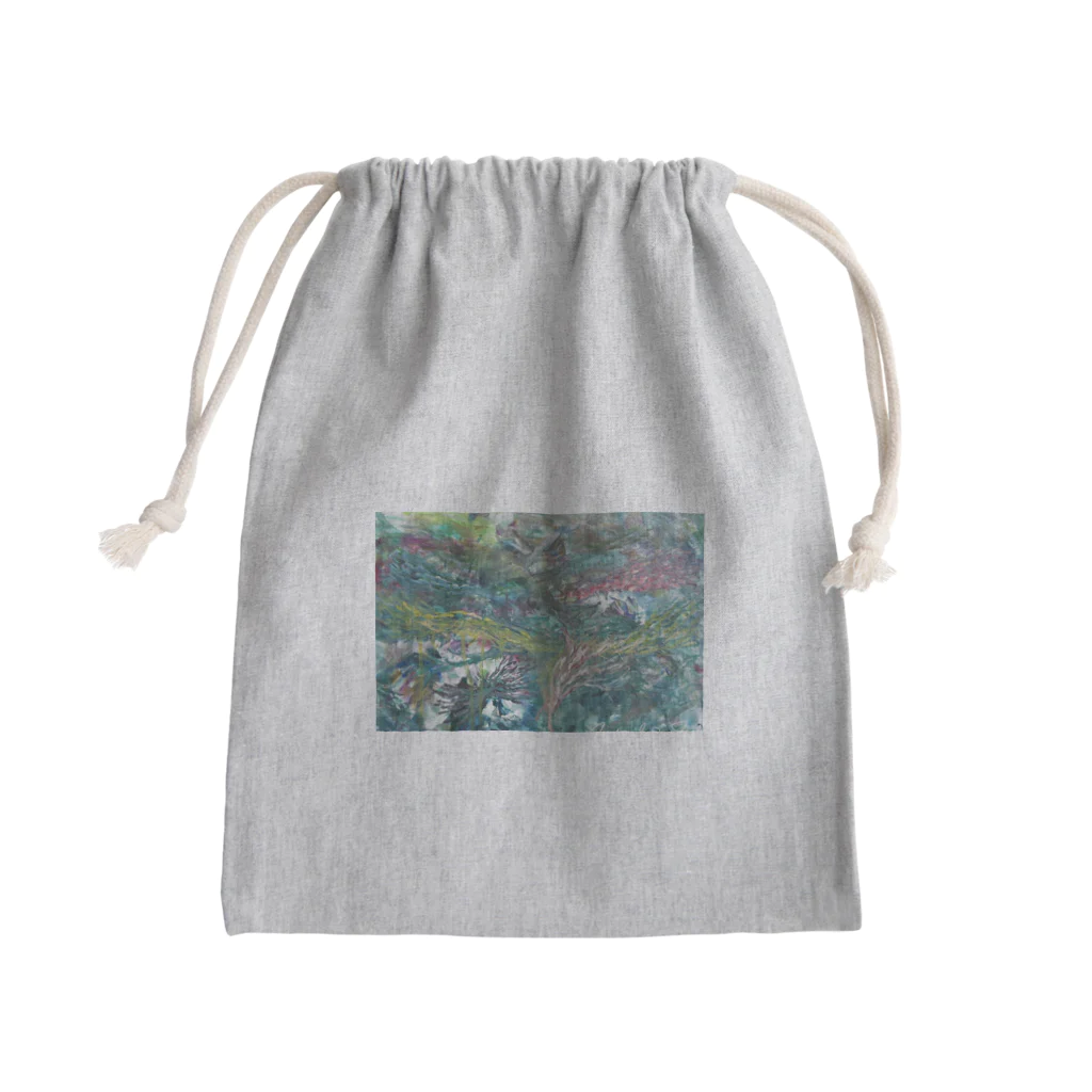 Chikyu-yueiの森の幻獣たち / Forest fantoms Mini Drawstring Bag