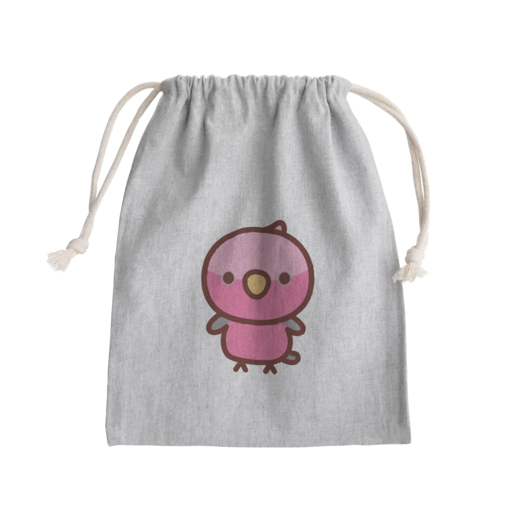 いんこ屋堂のモモイロインコ Mini Drawstring Bag