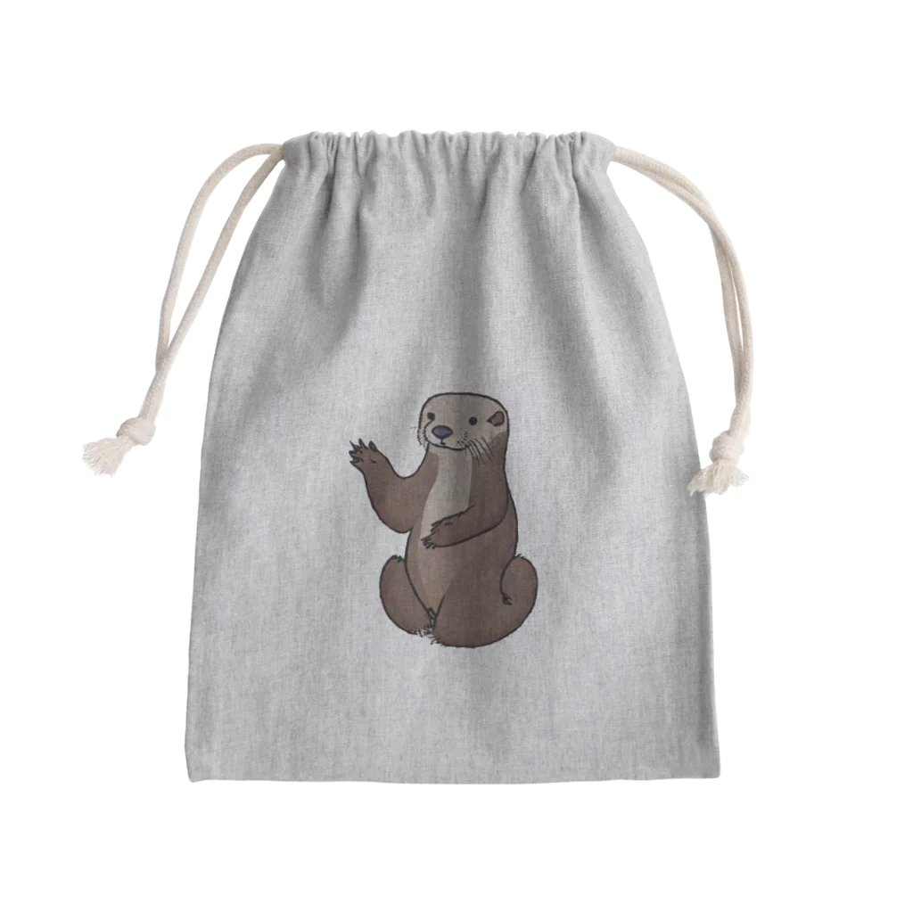 夢幻カワウソくんのお店の浮世絵風カワウソくん Mini Drawstring Bag