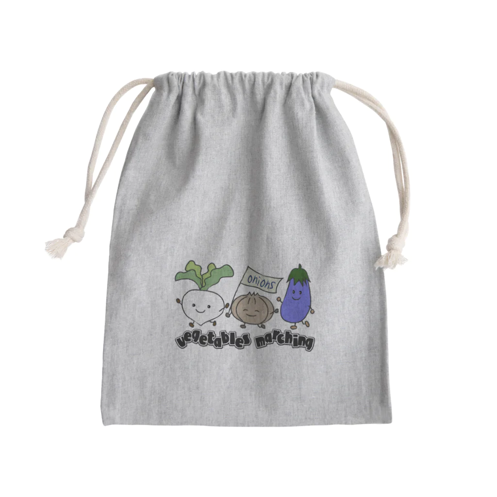 sari'sのvegetables marching Mini Drawstring Bag