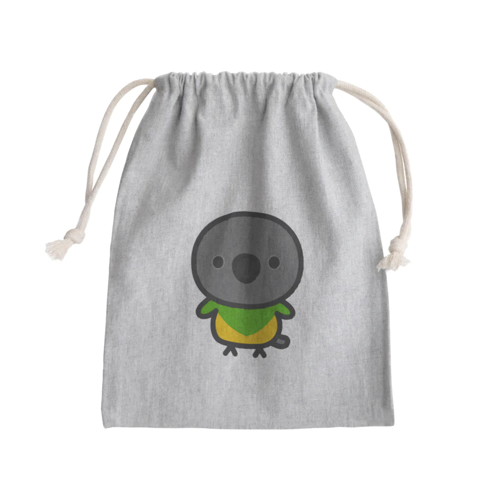 いんこ屋堂のネズミガシラハネナガインコ Mini Drawstring Bag