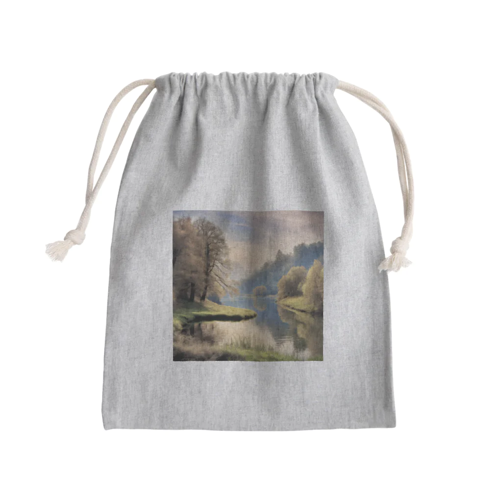 maikoのショップの静かな川辺の風景 Mini Drawstring Bag