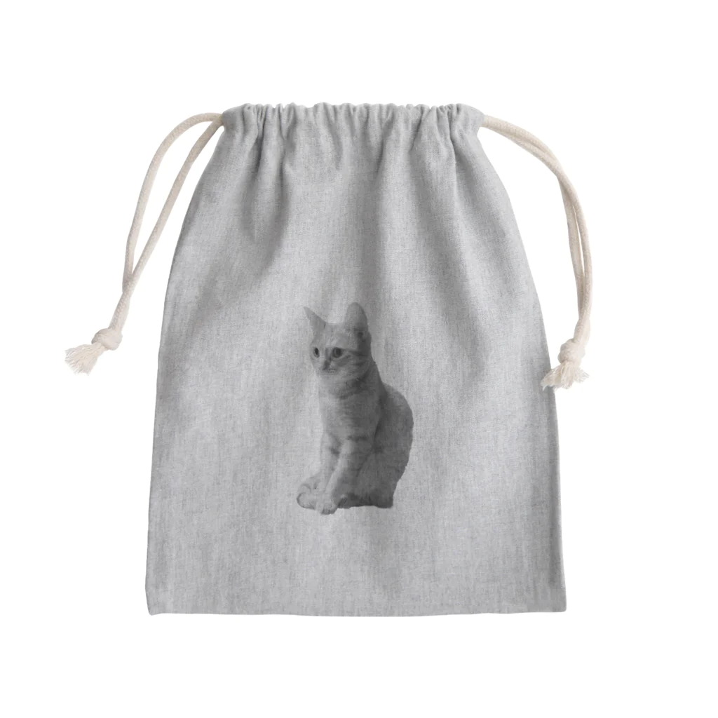 深夜の猫屋さんのしんやねこ Mini Drawstring Bag