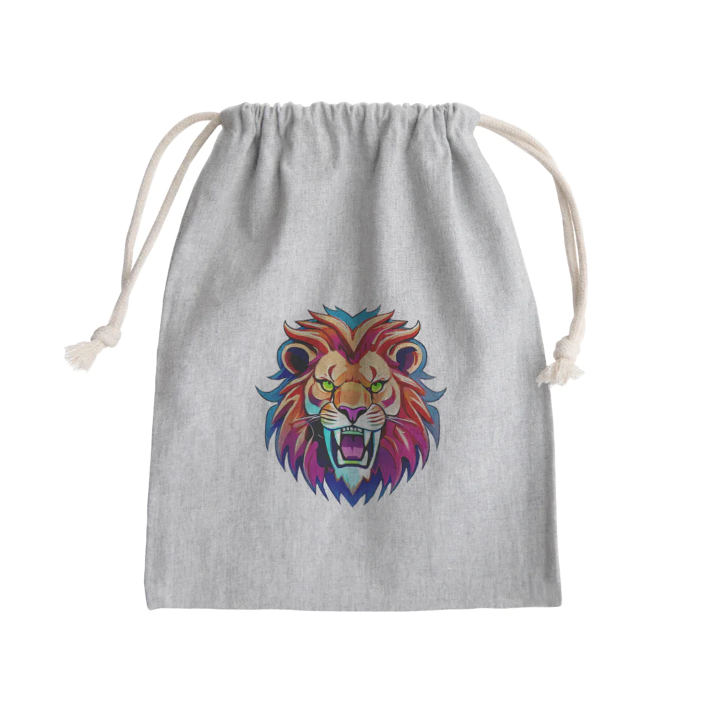 uncle-Toshiの吠えるライオン Mini Drawstring Bag