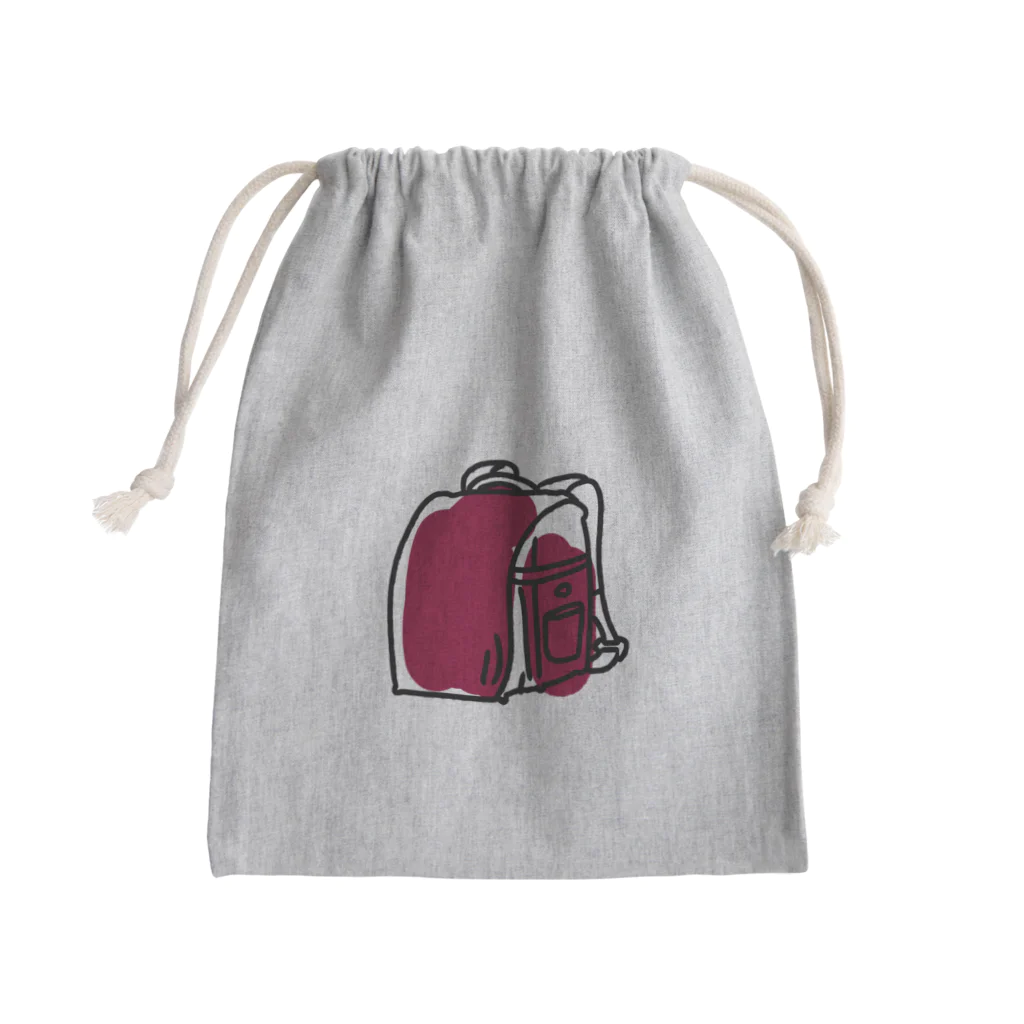 タカのどきどき赤いランドセル Mini Drawstring Bag