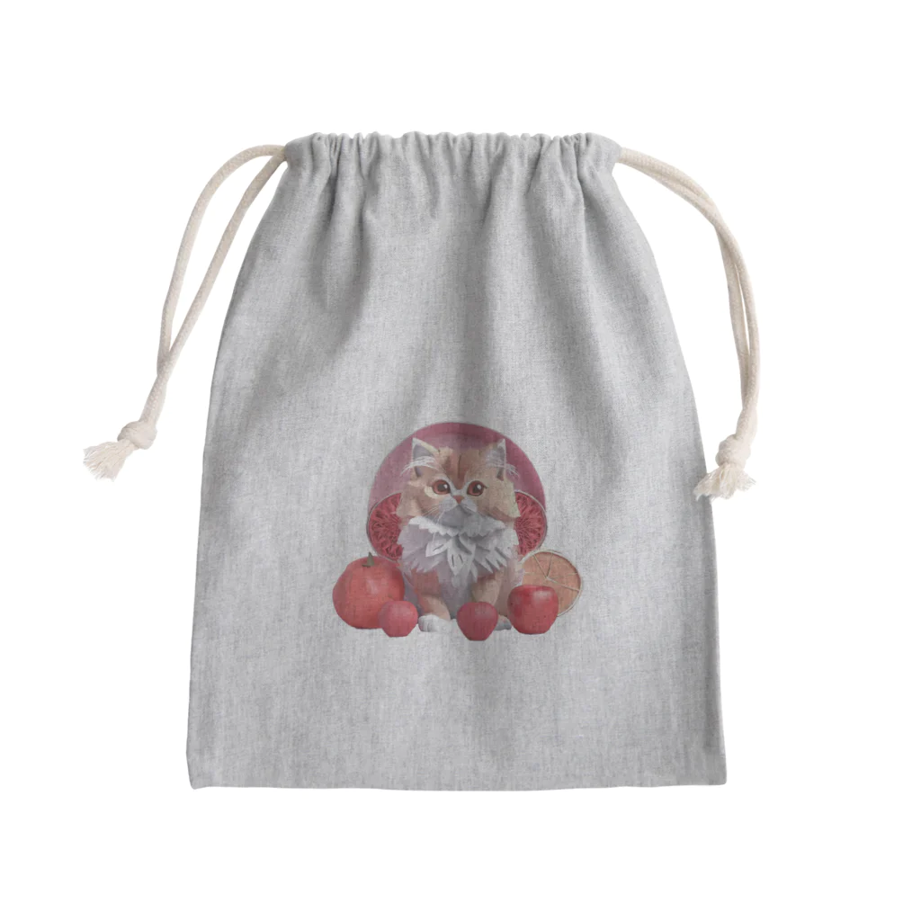 uncle-Toshiの果物と子猫 Mini Drawstring Bag