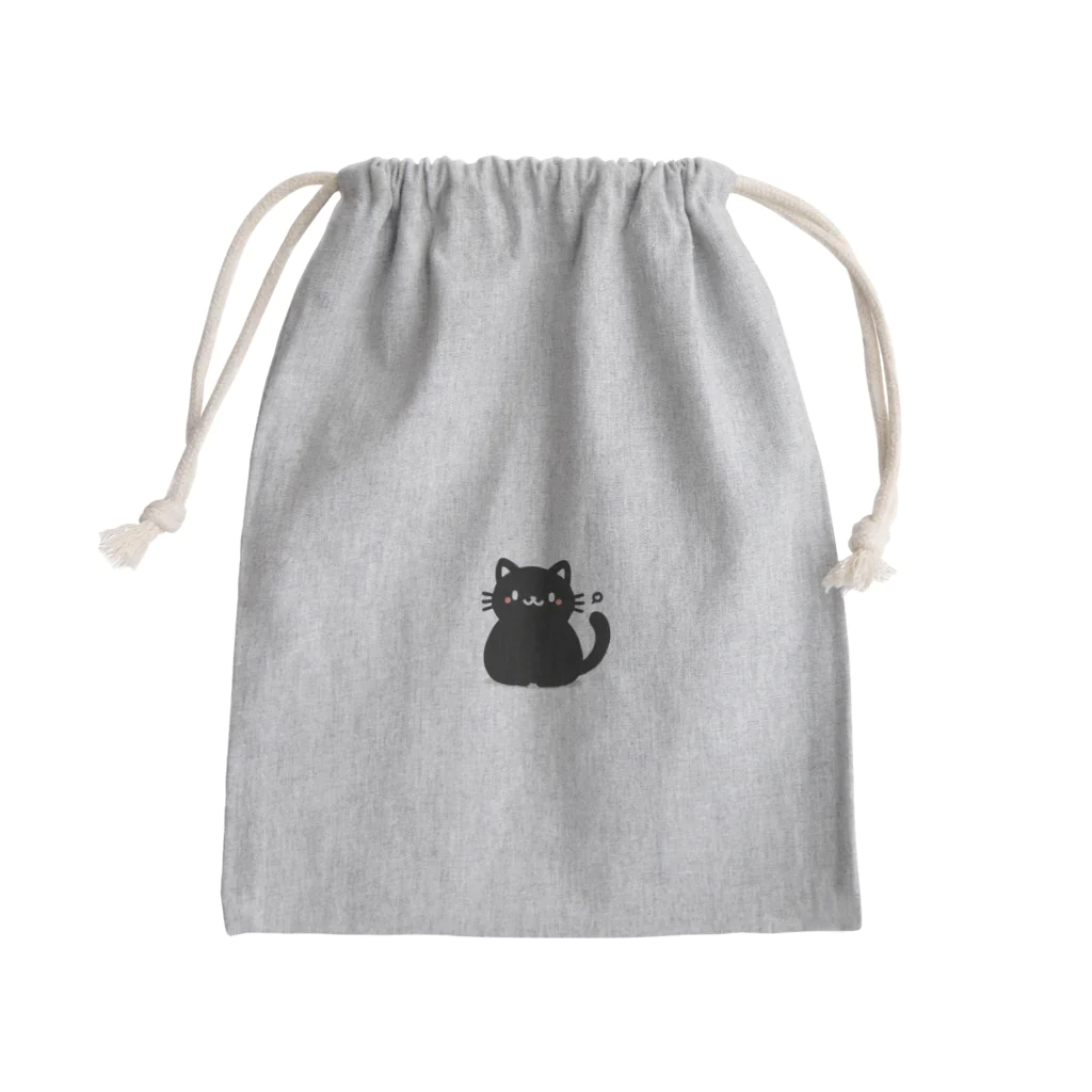 おふざけのChic Feline Elegance Mini Drawstring Bag