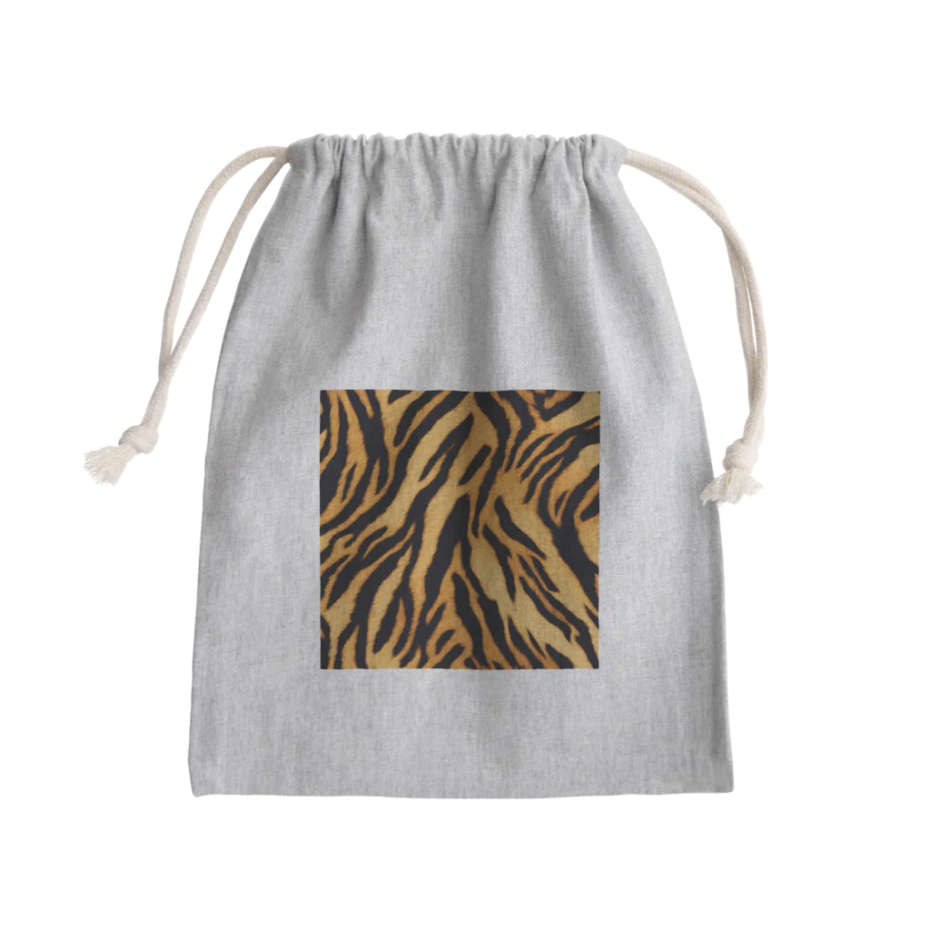 青林檎の勝利の虎柄！ Mini Drawstring Bag