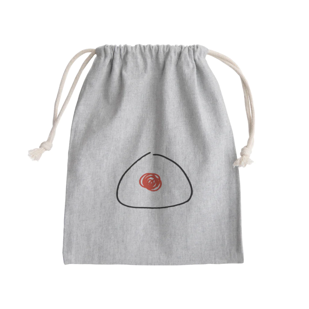 おにまる。のうめぼしおにぎり グッツ 入園入学、進学準備に✨ Mini Drawstring Bag