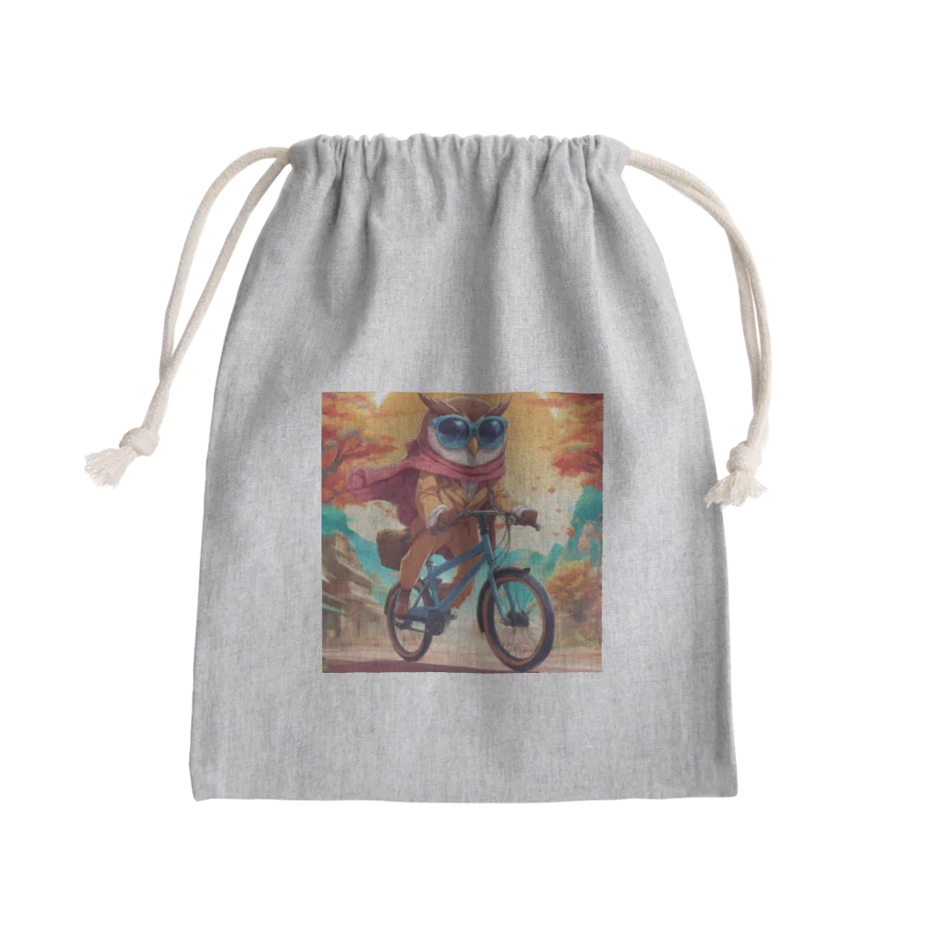 BLACKWILLの自転車サングラスフクロウ Mini Drawstring Bag