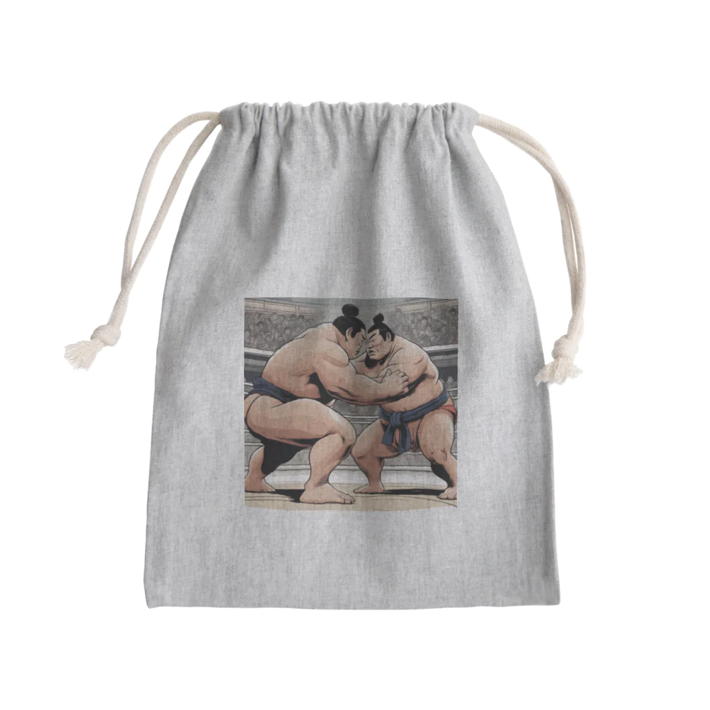 wowwooの相撲2 Mini Drawstring Bag