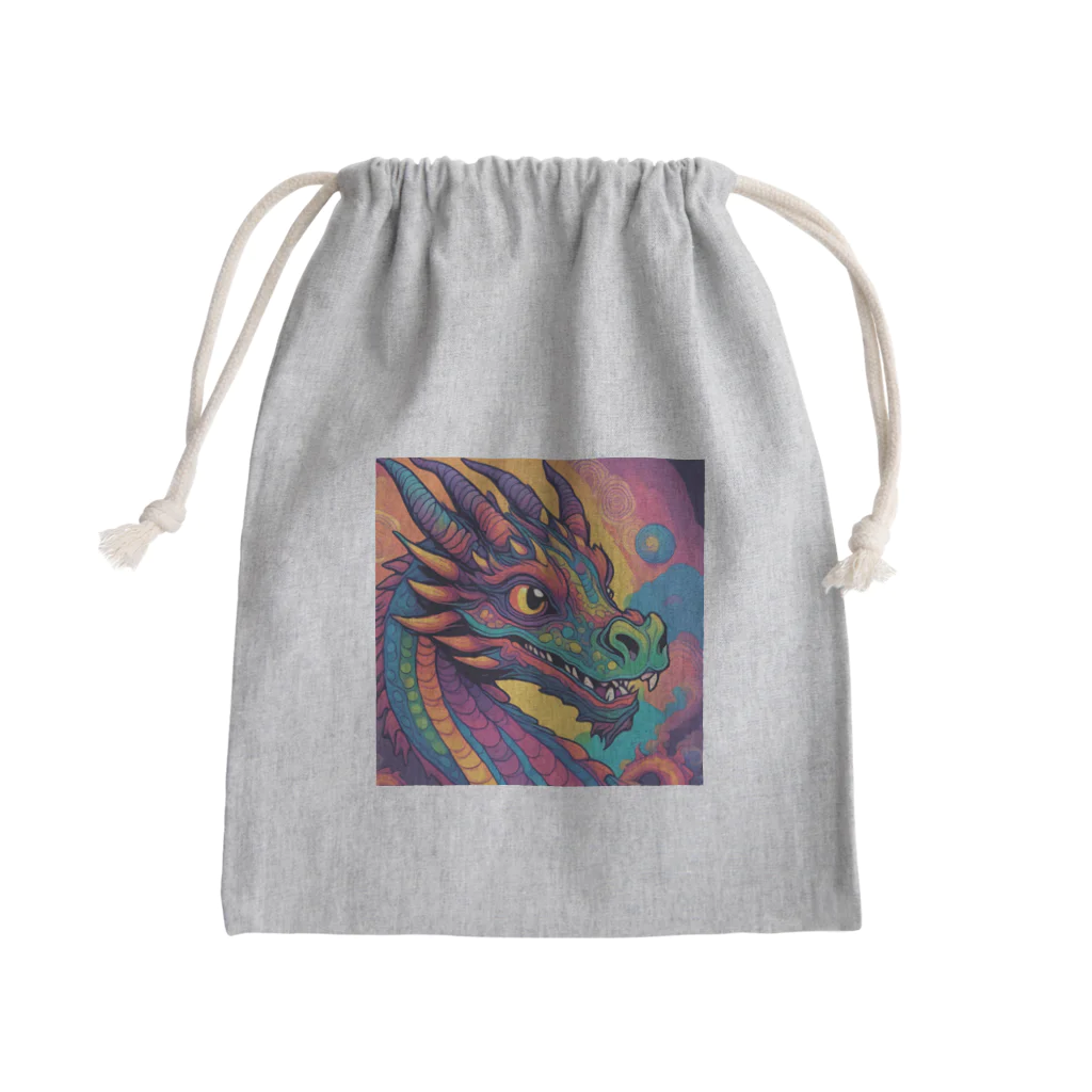 DORAGONIAのサイケドラゴン Mini Drawstring Bag