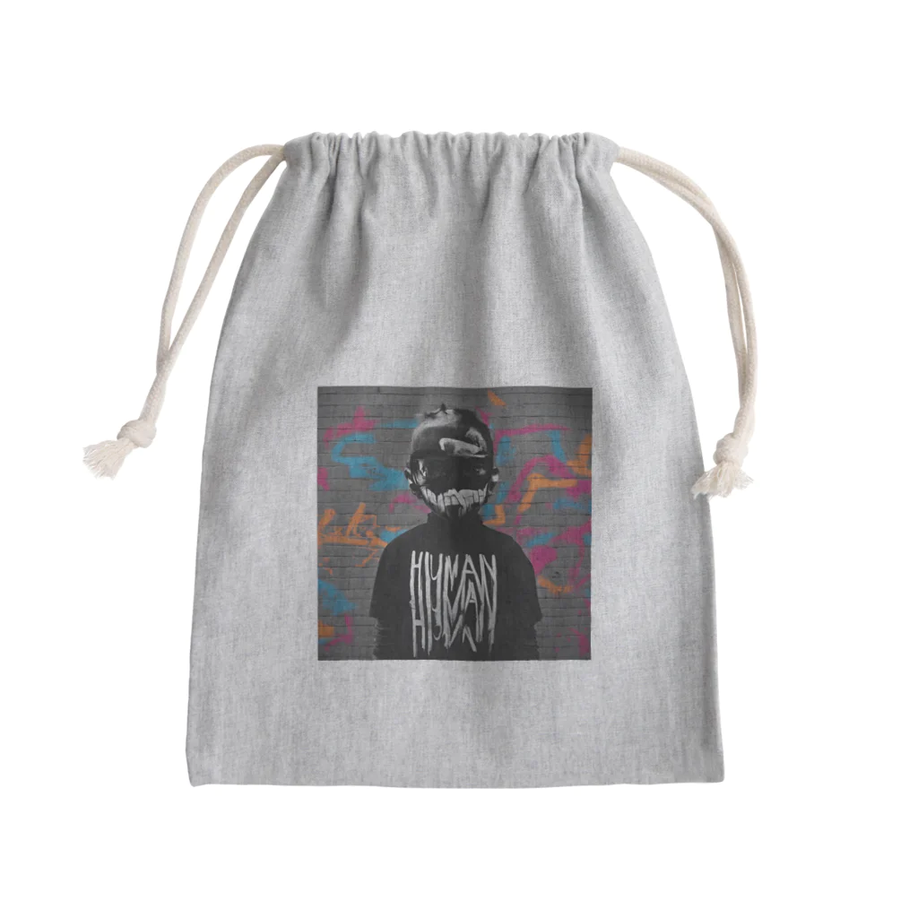 tatsujieの『怪しい男』 Mini Drawstring Bag